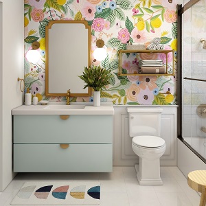 Цветная и яркая ванная комната: как преобразить санузел в Мирном - mirnyj.mebel54.com | фото