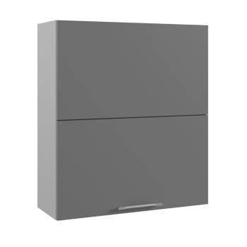 Арка ВПГПМ 800 шкаф верхний с подъемным механизмом высокий (Штукатурка белая/корпус Серый) в Мирном - mirnyj.mebel54.com | фото