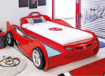 CARBED Кровать-машина Coupe с выдвижной кроватью Red 20.03.1306.00 в Мирном - mirnyj.mebel54.com | фото