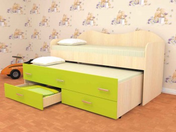 Детская двухместная кровать Нимфа в Мирном - mirnyj.mebel54.com | фото