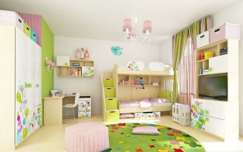 Детская комната Флёр (Белый/корпус Клен) в Мирном - mirnyj.mebel54.com | фото