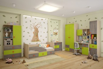 Детская комната Пуговка в Мирном - mirnyj.mebel54.com | фото
