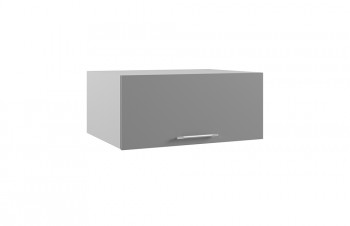 Гарда ГПГ 800 шкаф верхний горизонтальный глубокий (Белый Эмалит/корпус Серый) в Мирном - mirnyj.mebel54.com | фото