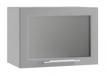 Гарда ПГС 500 шкаф верхний горизонтальный со стеклом Белый в Мирном - mirnyj.mebel54.com | фото