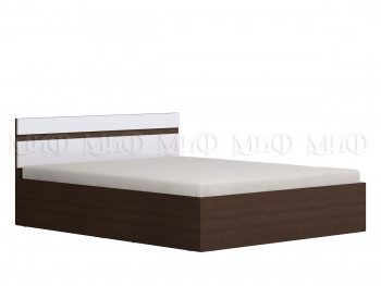 Ким кровать 1,4 (Венге/белый глянец) в Мирном - mirnyj.mebel54.com | фото