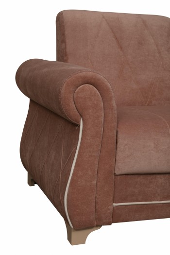 Кресло для отдыха "Порто" (велюр киви корица / микровельвет крем) в Мирном - mirnyj.mebel54.com | фото