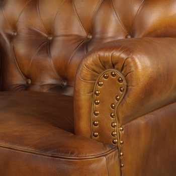 Кресло кожаное Чарльз в Мирном - mirnyj.mebel54.com | фото