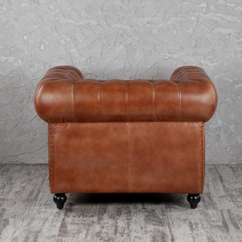 Кресло кожаное Лофт Честер (кожа) в Мирном - mirnyj.mebel54.com | фото