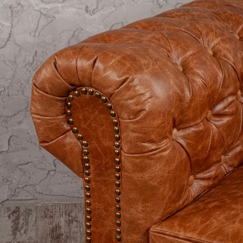 Кресло кожаное Лофт Честер (кожа буйвола) в Мирном - mirnyj.mebel54.com | фото