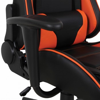 Кресло компьютерное BRABIX GT Racer GM-100 (черный, оранжевый) в Мирном - mirnyj.mebel54.com | фото