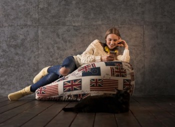 Кресло-мешок Британский Флаг в Мирном - mirnyj.mebel54.com | фото