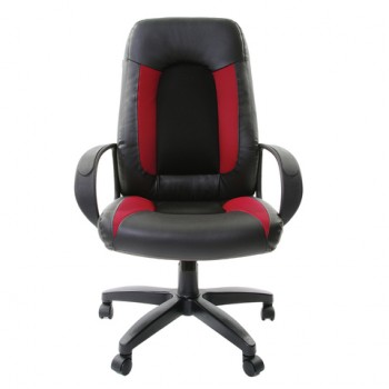 Кресло офисное BRABIX Strike EX-525 (черно-красный) в Мирном - mirnyj.mebel54.com | фото