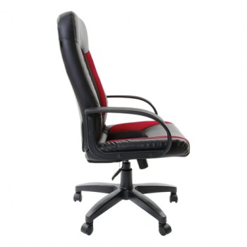 Кресло офисное BRABIX Strike EX-525 (черно-красный) в Мирном - mirnyj.mebel54.com | фото