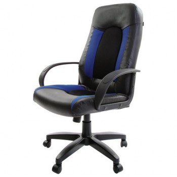Кресло офисное BRABIX Strike EX-525 (сине-черный) в Мирном - mirnyj.mebel54.com | фото