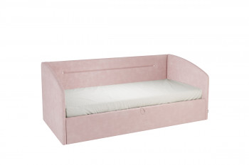 Кровать 0.9 Альба Софа (Нежно-розовый велюр) в Мирном - mirnyj.mebel54.com | фото
