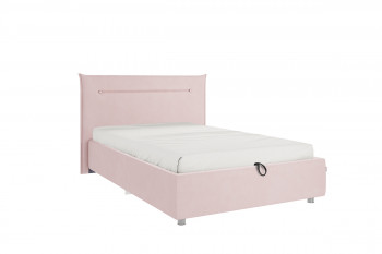 Кровать 1,2 Альба (Нежно-розовый велюр/под-мех) в Мирном - mirnyj.mebel54.com | фото