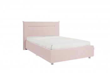 Кровать 1,2 Альба с основанием (Нежно-розовый велюр) в Мирном - mirnyj.mebel54.com | фото