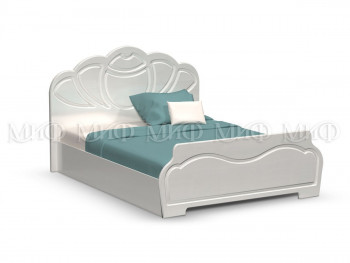 Кровать 1,4м Гармония (Белый/Белый глянец) в Мирном - mirnyj.mebel54.com | фото
