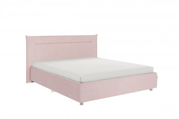 Кровать 1,6 Альба с основанием (Нежно-розовый велюр) в Мирном - mirnyj.mebel54.com | фото