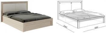 Кровать 1,6 Глэдис (М32) с подъемным механизмом Распродажа в Мирном - mirnyj.mebel54.com | фото