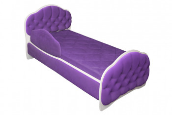 Кровать 160 Гармония 32 Фиолетовый (мягкий бортик) в Мирном - mirnyj.mebel54.com | фото