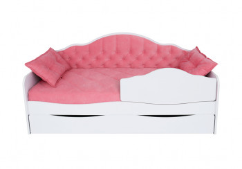 Кровать 170 серии Иллюзия Лайт 1 ящик 89 Розовый (подушки) в Мирном - mirnyj.mebel54.com | фото