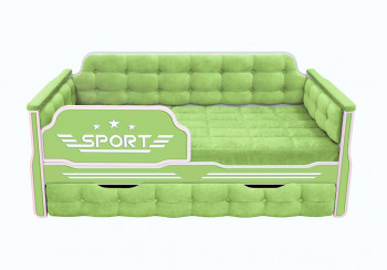 Кровать 170 серии Спорт 1 ящик 81 Фисташка (мягкие боковые накладки) в Мирном - mirnyj.mebel54.com | фото