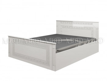 Кровать Афина-1 1,4 м (Белый/Белый глянец) в Мирном - mirnyj.mebel54.com | фото