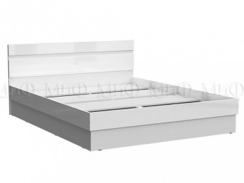 Кровать Челси 1400 (Белый/Белый глянец) в Мирном - mirnyj.mebel54.com | фото