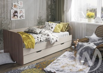 Кровать детская Балли 2-х уровневая (шимо темный/шимо светлый) в Мирном - mirnyj.mebel54.com | фото