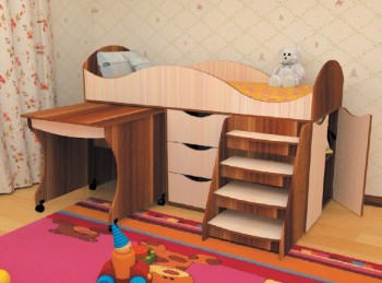 Кровать детская Тошка в Мирном - mirnyj.mebel54.com | фото