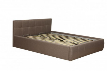 Кровать "Диана" ш. 1400 (Н=1010мм) (жаккард шоколад) в Мирном - mirnyj.mebel54.com | фото