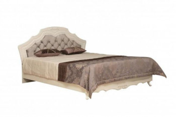 Кровать двойная "Кантри" (вудлайн кремовый/патина/ортопед/1820) в Мирном - mirnyj.mebel54.com | фото