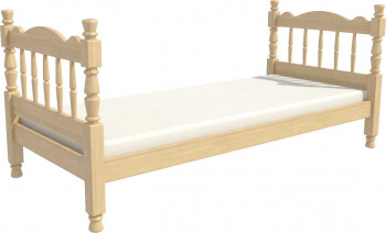 Кровать одинарная Аленка из массива сосны 800*1890 Сосна в Мирном - mirnyj.mebel54.com | фото