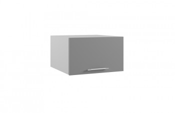 Лофт ГПГ 600 шкаф верхний горизонтальный глубокий (Штукатурка белая/корпус Серый) в Мирном - mirnyj.mebel54.com | фото