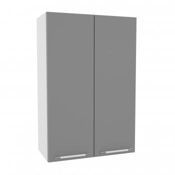 Лофт ВП 600 шкаф верхний высокий (Штукатурка белая/корпус Серый) в Мирном - mirnyj.mebel54.com | фото