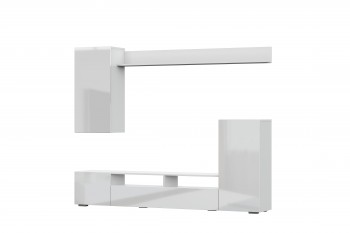 Мебель для гостиной МГС 4 (Белый/Белый глянец) в Мирном - mirnyj.mebel54.com | фото