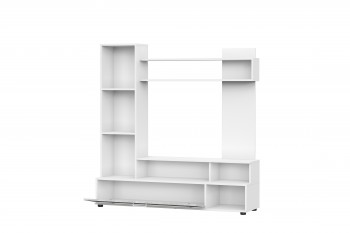 Мебель для гостиной "МГС 9" Белый / Цемент светлый в Мирном - mirnyj.mebel54.com | фото