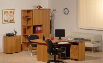 Мебель для персонала Рубин 42 Светлый миланский орех в Мирном - mirnyj.mebel54.com | фото