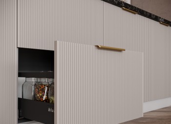 Модульная кухня 1,6 м Мелисса (Белый скин/Серый) в Мирном - mirnyj.mebel54.com | фото
