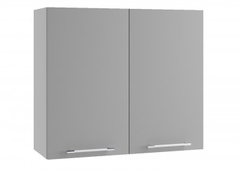 Монца ВП 800 шкаф верхний высокий (Белый софт/корпус Серый) в Мирном - mirnyj.mebel54.com | фото