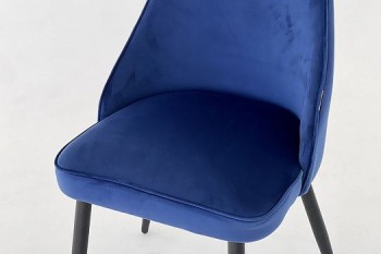Набор стульев Милан 2 шт (синий велюр/белый) в Мирном - mirnyj.mebel54.com | фото