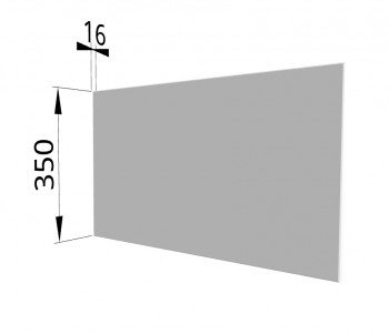 Панель торцевая (для шкафа горизонтального глубокого) ГПГ Ройс (Белый софт) в Мирном - mirnyj.mebel54.com | фото