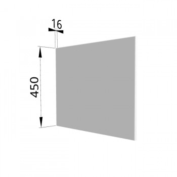 Панель торцевая (для шкафа горизонтального глубокого высокого) ГВПГ Ройс (Белый софт) в Мирном - mirnyj.mebel54.com | фото