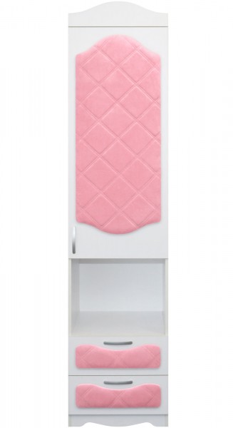 Пенал с ящиками серии Иллюзия 36 Светло-розовый в Мирном - mirnyj.mebel54.com | фото