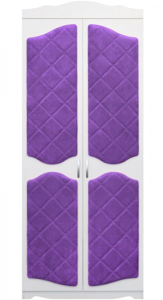 Шкаф 2-х створчатый серии Иллюзия 32 фиолетовый в Мирном - mirnyj.mebel54.com | фото