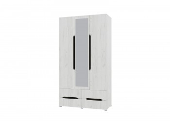 Шкаф 3-х створчатый с ящиками и зеркалом Вега (Прованс) в Мирном - mirnyj.mebel54.com | фото