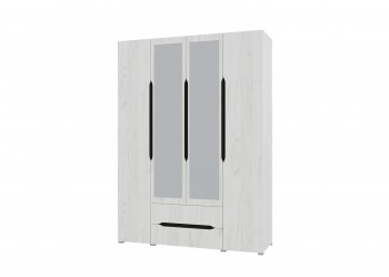 Шкаф 4-х створчатый с ящиками и зеркалами Вега (Прованс) в Мирном - mirnyj.mebel54.com | фото