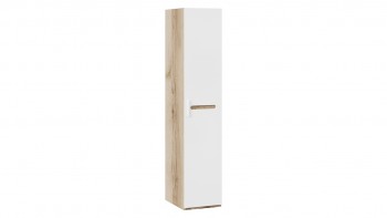 Шкаф для белья с 1-ой дверью «Фьюжн» Дуб Делано/Белый глянец в Мирном - mirnyj.mebel54.com | фото