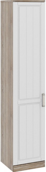 Шкаф для белья с 1-ой дверью левый «Прованс» (Дуб Сонома трюфель/Крем) 580 в Мирном - mirnyj.mebel54.com | фото